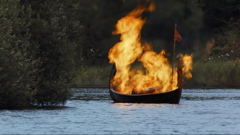 Image result for burning boat funeral images"